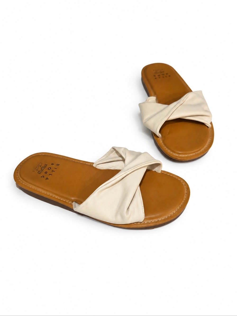Billabong Cream Knot Slide Sandal Size 8